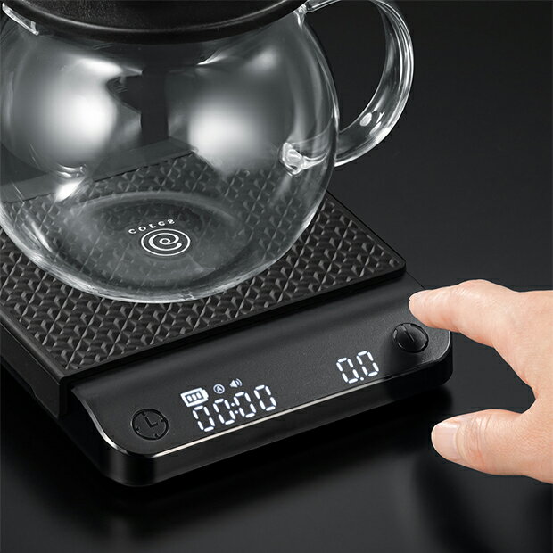コレス コーヒースケールC100 COFFEE SCALE C100 計量 デジタル キッチンスケール おしゃれ はかり キッチン家電 ブラック