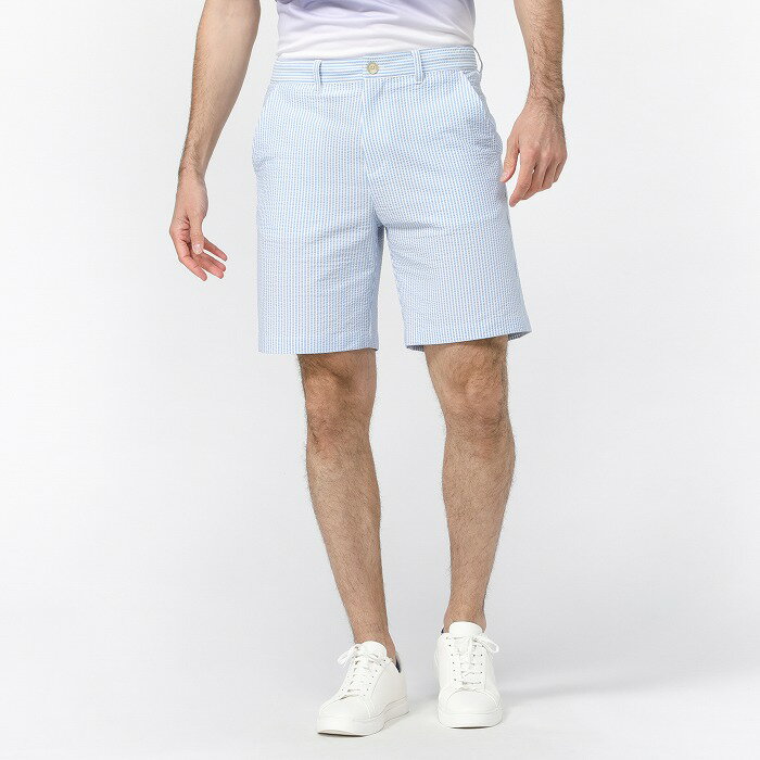 【送料無料】 30％OFF！ ROSASEN ロサーセン エコサッカーストライプショートパンツ メンズ ゴルフ ゴルフウェア ストライプ 吸水速乾 ストレッチ UVカット 抗菌 防臭 79/82 044-71443 SALE セール