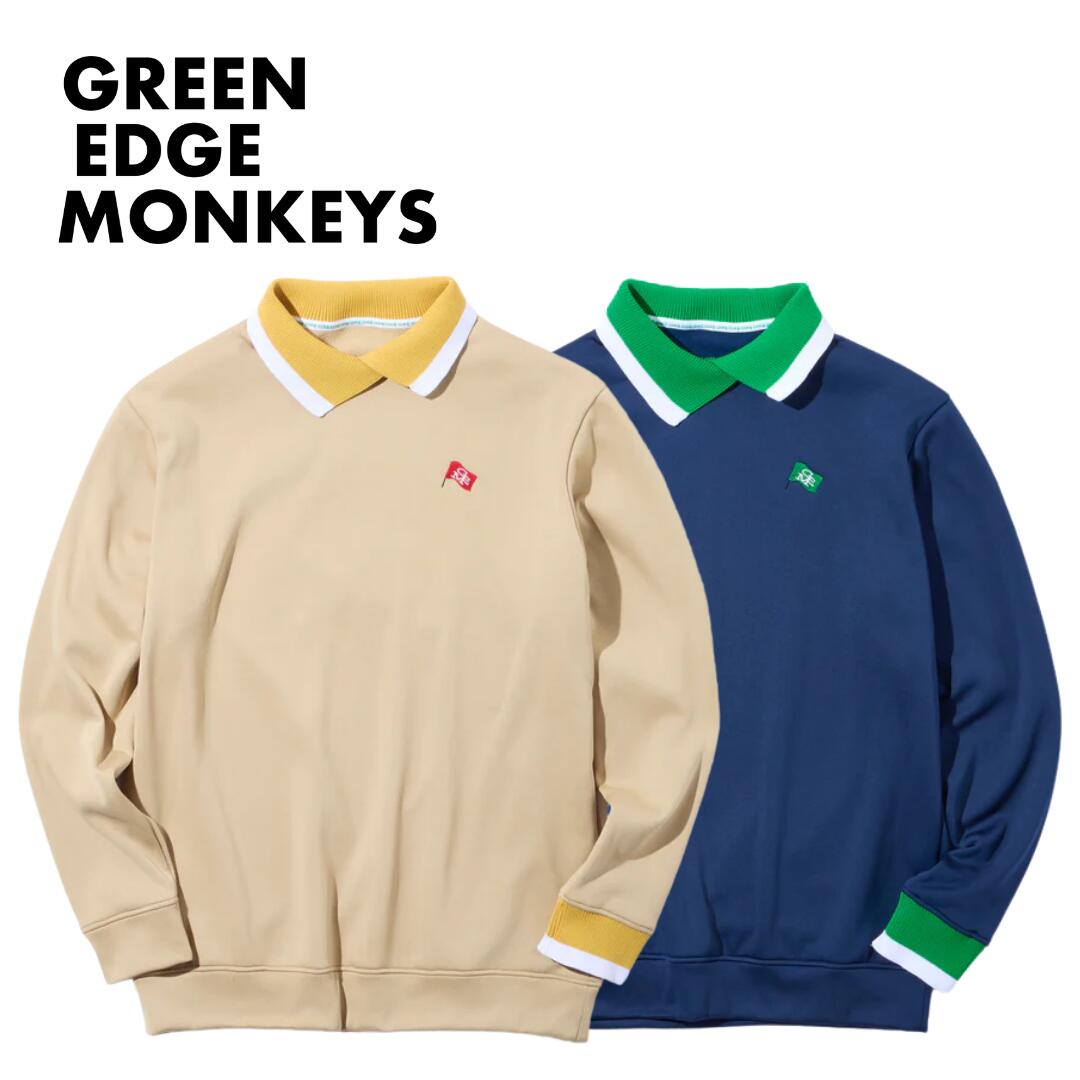 ������̵���� GREEN EDGE MONKEYS ���꡼�󥨥å���󥭡��� Asymmetry neck polo #3003-56 ��� ����ե����� ��...