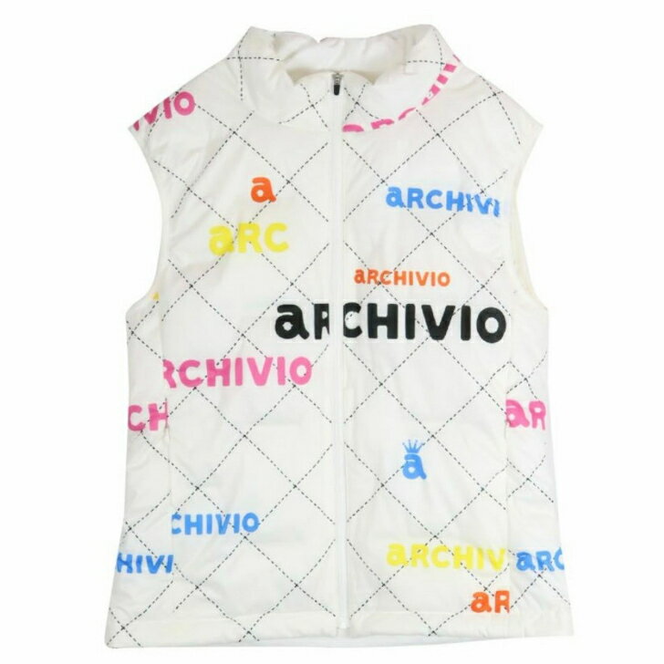 【送料無料】 50％OFF！ archivio アルチビオ レディース ゴルフ ゴルフウェア ベスト ジップベスト ダウンベスト 軽量 撥水性 保温性 A214116 SALE セール