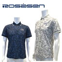 SALE! ROSASEN ロサーセン メンズ ゴルフウェア ポロシャツ 迷彩 カモ柄 吸水速乾 UVカット ストレッチ性 遮熱性 48/50/52 M/L/L...