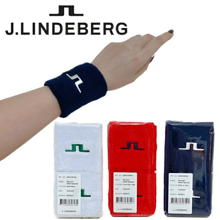 J.LINDEBERG Jリンドバーグ ユニセックス メンズ レディース ゴルフグッズ リストバンド パイル地 タオ..