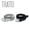 TRATTO トラット ベルト メンズ ゴルフグッズ ストレッチ性 光沢感 ギフト プレゼント 送料無料 33-8231211 防寒 父の日