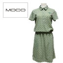 50％OFF！OUTLET！MOCO モコ レディース フラワープリントワンピース 春夏 DRY ウエスト調整可能 ゴルフ ゴルフウェア 40/M 22-6191440 送料無料 SALE セール