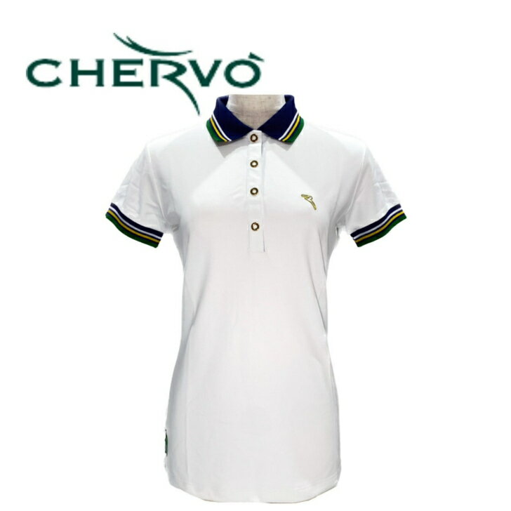 50％OFF！OUTLET！CHERVO シェルボ レディース ポロシャツ ポロ 半袖 ストレッチ性 吸水速乾性 透けにくい S 送料無料 032-23143 母の日