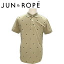 40%OFF!OUTLET!JUN&ROPE ジュンアンドロペ メンズ フラミンゴ柄プリント ポロシャツ ゴルフウェア ストレッチ性 吸水速乾性 M EJM-39000 送料無料(4)