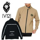 V12 TAPE JKT メンズ ゴルフ ゴルフウェア ナイロンジャケット 軽量 ストレッチ性 撥水 防風 ダブルジップ 使いやすい 動きやすい バックポケット付き M/L 送料無料 V122320-JK03