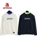 SALE! ARCHIVIO アルチビオ メンズ モックネック 長袖 プルオーバー バイカラー スウェット ゴルフ ゴルフウェア 軽い 柔らかい ストレッチ セ...