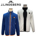 J.LINDEBERG Jリンドバーグ メンズ ゴルフ ゴルフウェア ブルゾン フリース ハイネック ストレッチ性 吸湿速乾性 型崩れ防止 ダブルジップ 春/秋/冬 S/M 送料無料 07159915 セール