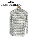 J.LINDEBERG Jリンドバーグ コンプレッションインナー メンズ 長袖インナー モックネック ハイネック ゴルフ ゴルフウェア ブリッヂ柄 ストレッチ性...