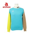 archivio アルチビオ カシミヤ100%ハイネックニット レディース ゴルフ ゴルフウェア モックネック セーター 軽量 サイズ38 送料無料 A4182...