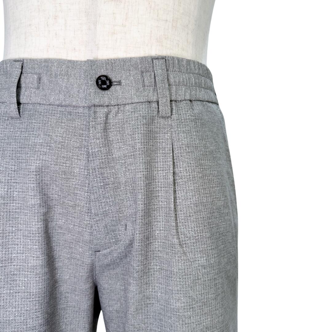 【送料無料】 TRATTO トラット COOL DOTS ワンタックワイドイージー メンズ ゴルフ ゴルフウェア ビジネス パンツ ウエストゴム 軽量 ストレッチ 通気性 速乾性 グレー 紺 79/82 丈直し可能 31-7251311 SALE セール