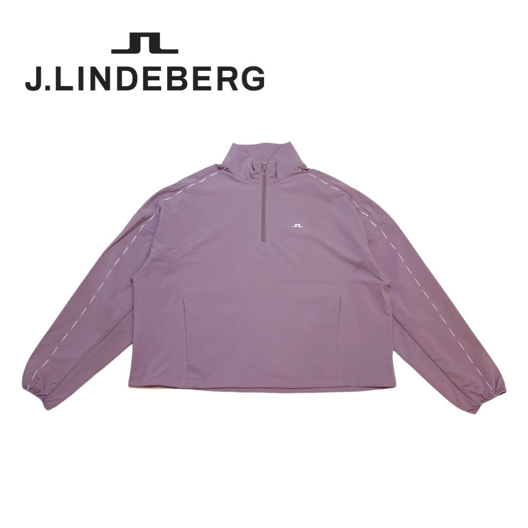 【送料無料】 J.LINDEBERG Jリンドバーグ Anette Anorak レディース ゴルフ ウェア ハーフジップ ブルゾン モックネック ドローコード付き ストレッチ 大きめサイズ 42 L 07254929 072-54929 GWOW13296