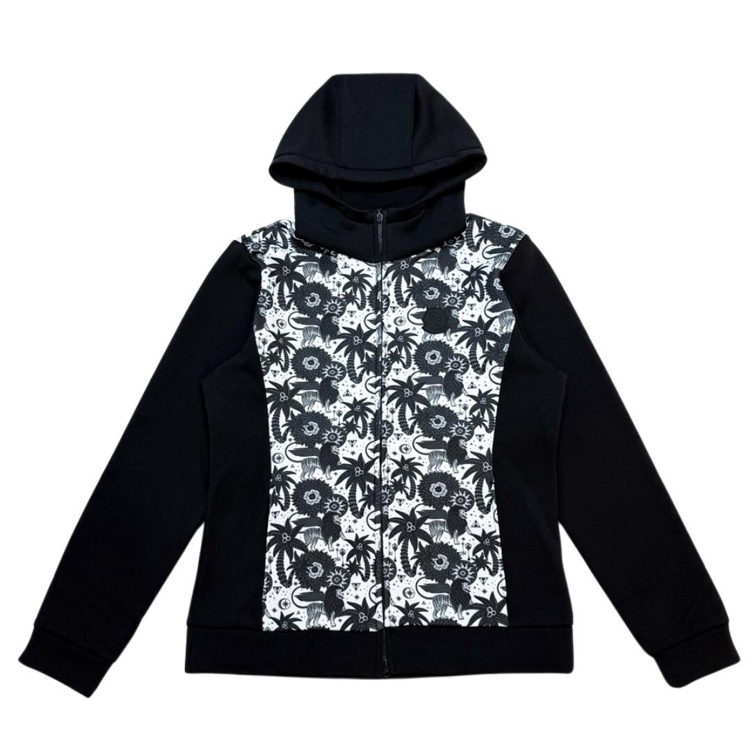 【送料無料】 Foglia Brillante フォーリアブリランテ Orientalブルゾン レディース ゴルフ ウェア パーカー スウェット バックフリース 裏起毛 保温 防寒 Lサイズ FBAL-BL6