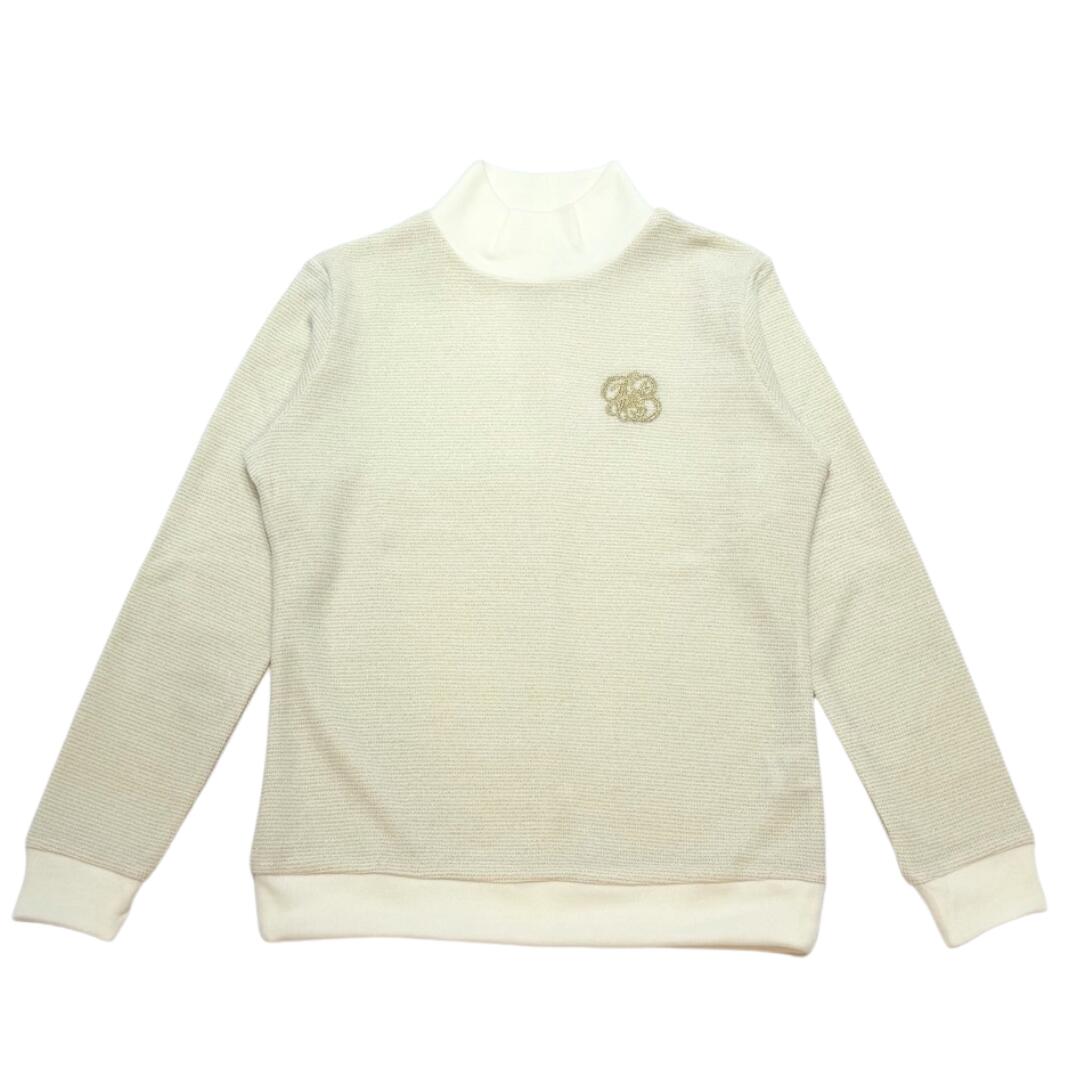 【送料無料】 Foglia Brillante フォーリアブリランテ ラメニット長袖モックネック レディース ゴルフ ウェア ハイネック 保温 防寒 M/L FBAL-LSHN14