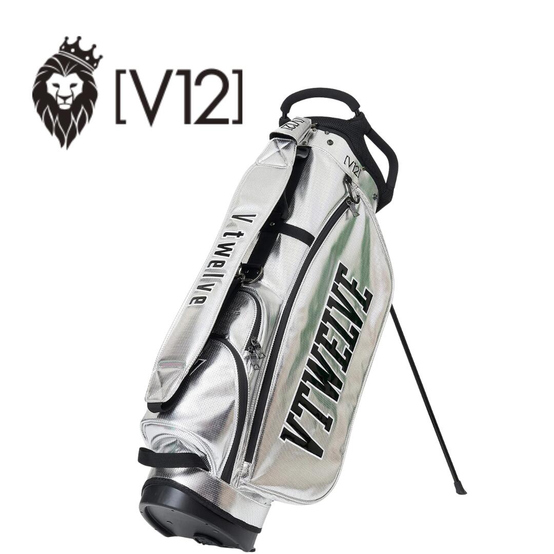 【送料無料】 V12 ブイトゥエルブ PERFORATE CB メンズ レディース キャディバッグ ゴルフバッグ スタンド型 9号 9インチ 5口枠 軽量 V122610-CB01