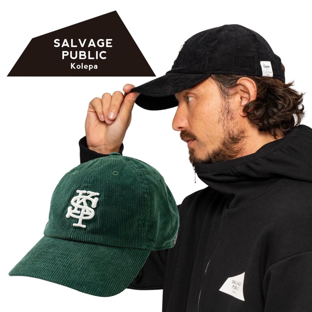 ������̵���� SALVAGE PUBLIC Korepa ����١����ѥ֥�å������ Uka Corduroy 6panel Cap ��� ��ǥ����� �����...