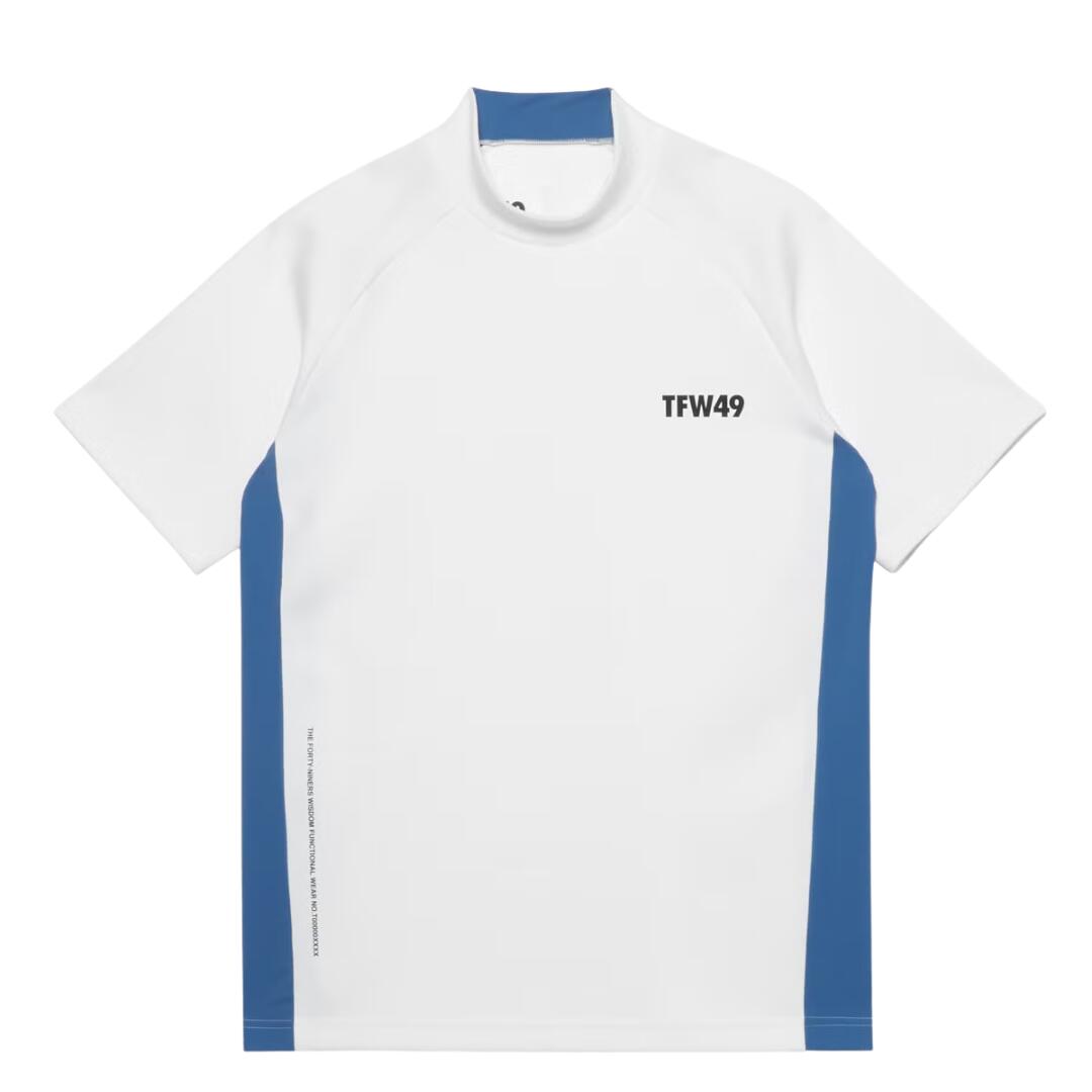 【送料無料】 TFW49 ティーエフダブリューフォーティーンナイン SIDE PANEL SHORT SLEEVE MOCKNECK メンズ ゴルフウェア モックネック 速乾性 M/L/XL T102610010