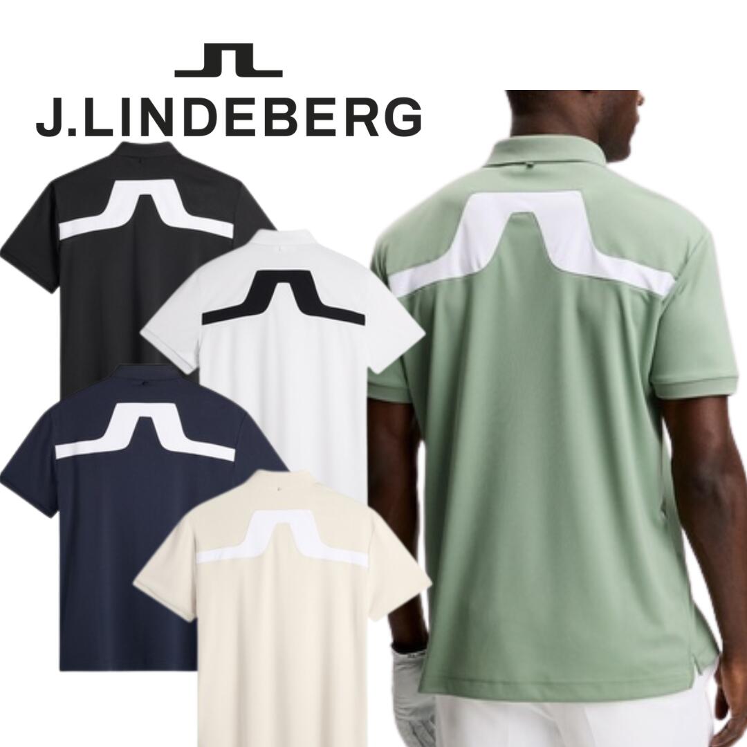 【送料無料】 J.LINDEBERG ジェイリンドバーグ KV Polo メンズ ゴルフウェア ポロシャツ 半袖ポロ バックブリッジ 吸水速乾 UVカット 48/50/52 大きめサイズあり 07125240 071-25240