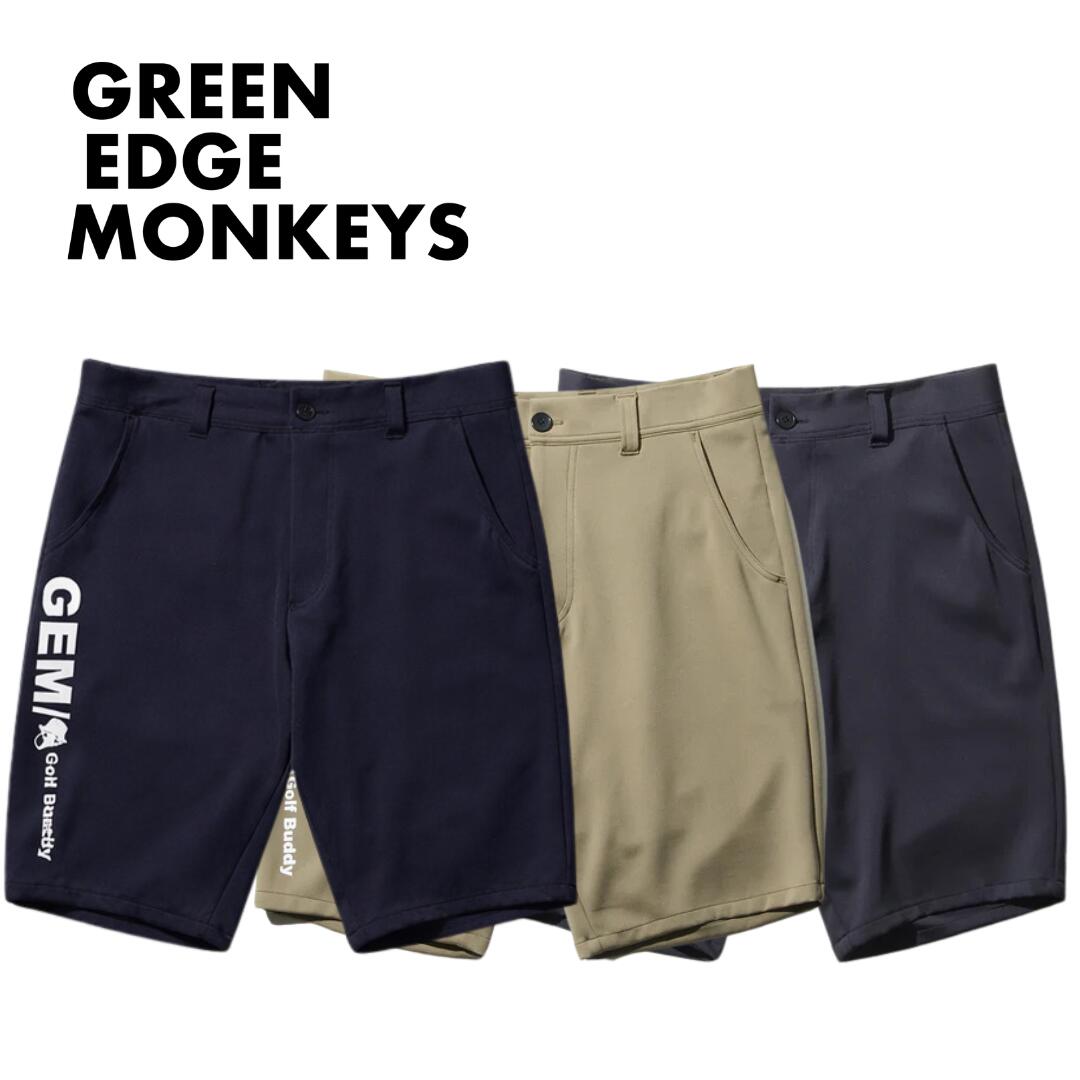 Rakuten - 【送料無料】 GREEN EDGE MONKEYS グリーンエッジモンキーズ Neoprene double pants #5102-65 メンズ ゴルフウェア ショートパンツ ストレッチ 防透け S/M/L/XL 60355102