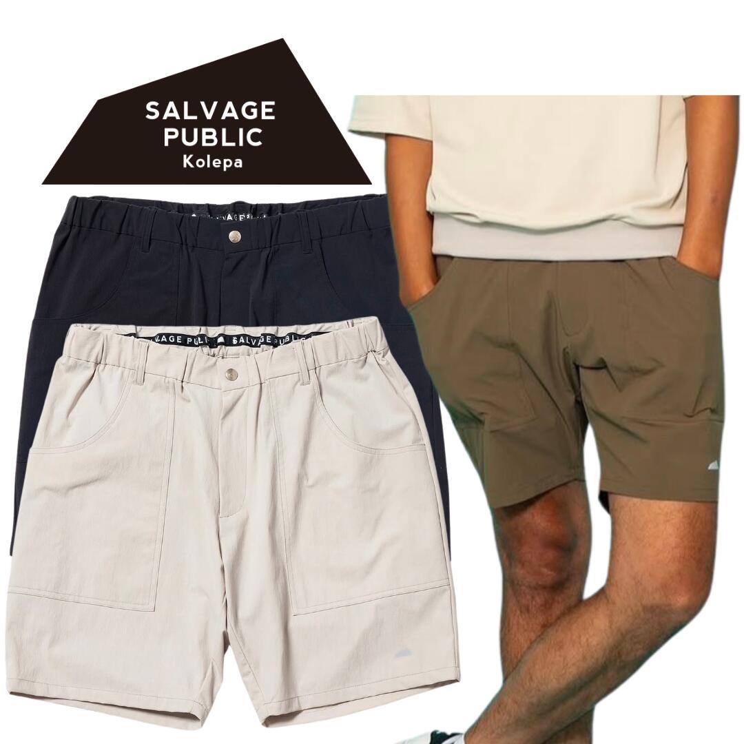 [Free Shipping] SALVAGE PUBLIC Korepa Makani Shorts Men's Golf Wear Shorts Cool Touch Water Repellent S/M/L SVKA4003 S26F0201K