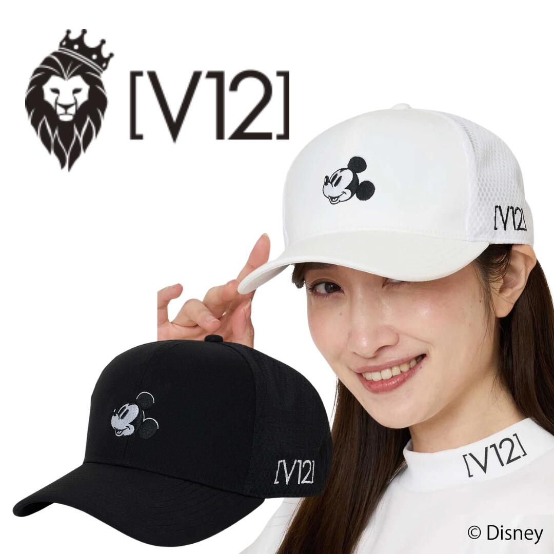 Men'S Wear - 【送料無料】 V12 ブイトゥエルブ BIG FACE CAP メンズ レディース ゴルフ キャップ 帽子 DISNEY ディズニー 通気性 サイズ調整可能 ギフト プレゼント V122615-CP01