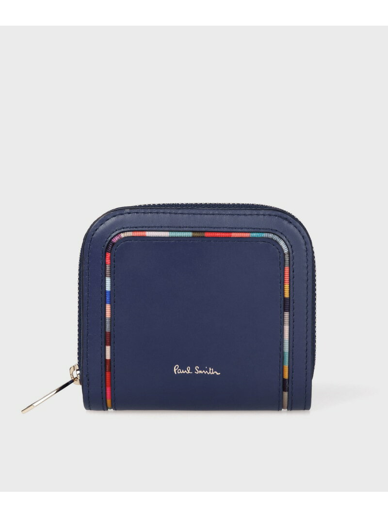 ポールスミス 【SALE／50%OFF】【公式】スワールインセット ラウンドジップ 2つ折り財布 Paul Smith ポール・スミス　アウトレット 財布・ポーチ・ケース 財布 ネイビー ブラウン レッド ブラック【RBA_E】【送料無料】[Rakuten Fashion]