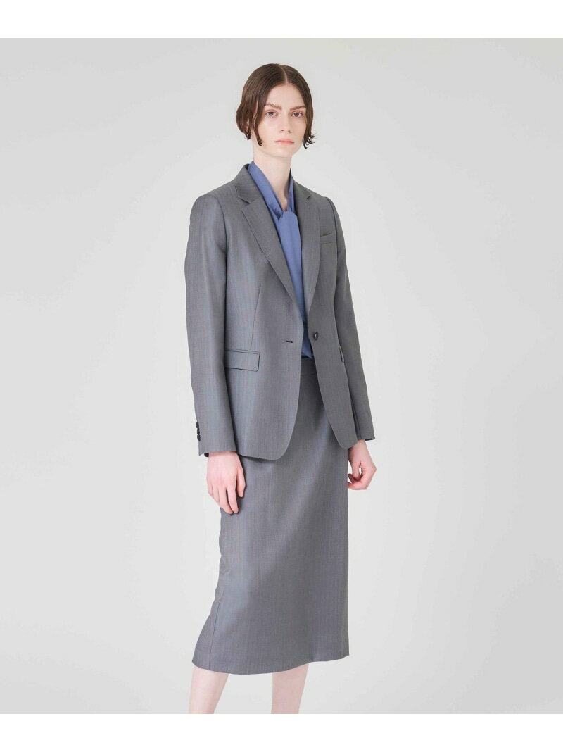 【eclat掲載】ウールストライプ ジャケット Paul Stuart ポール・スチュアート ジャケット・アウター テーラードジャケット・ブレザー グレー【送料無料】[Rakuten Fashion]のサムネイル