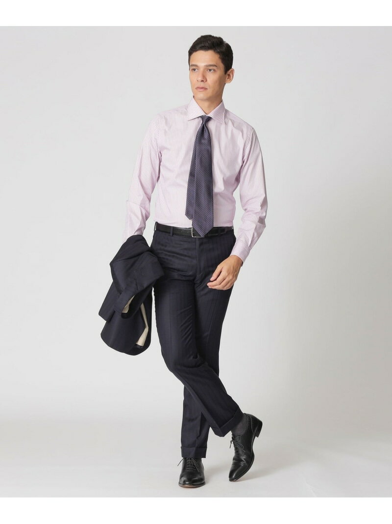 【Nikkei magazine掲載】【EASTGATE MODEL】カシミヤブレンド ストライプ柄スーツ Paul Stuart ポール・スチュアート スーツ・フォーマル セットアップスーツ ネイビー【送料無料】[Rakuten Fashion]