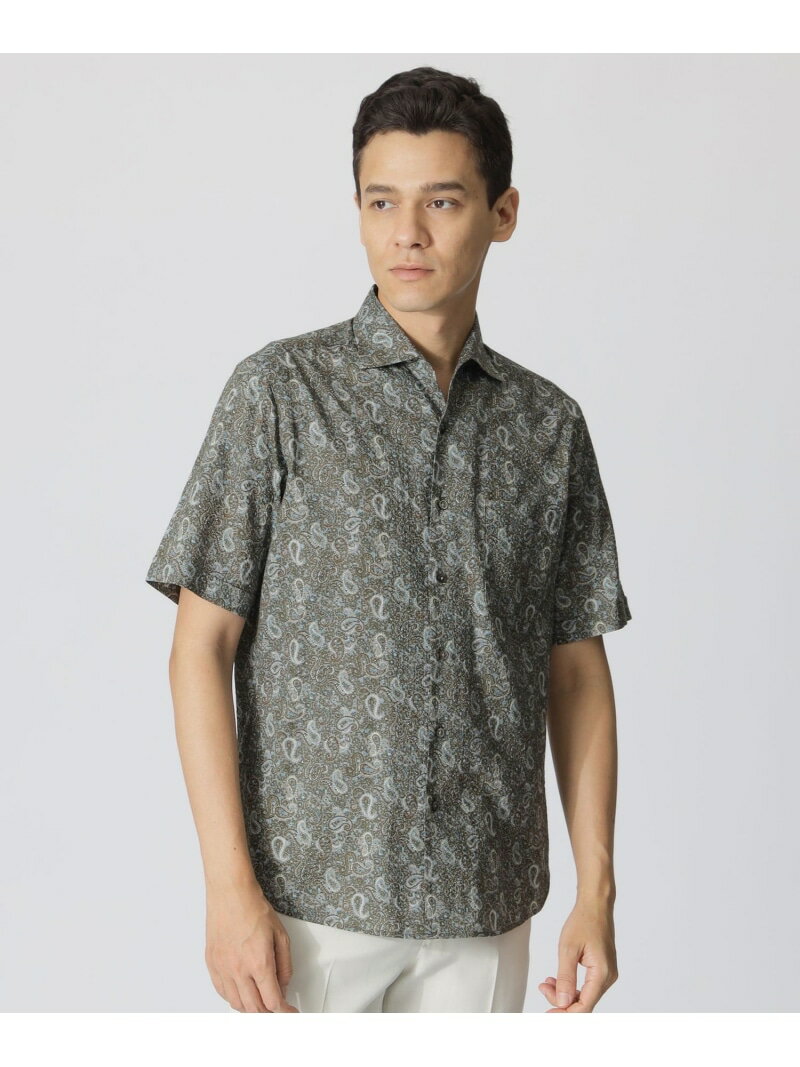 【SALE／26%OFF】ペイズリーミラクルウェーブシャツ Paul Stuart ポール・スチュアート トップス シャツ・ブラウス ブルー グレー【RBA_E】【送料無料】[Rakuten Fashion]