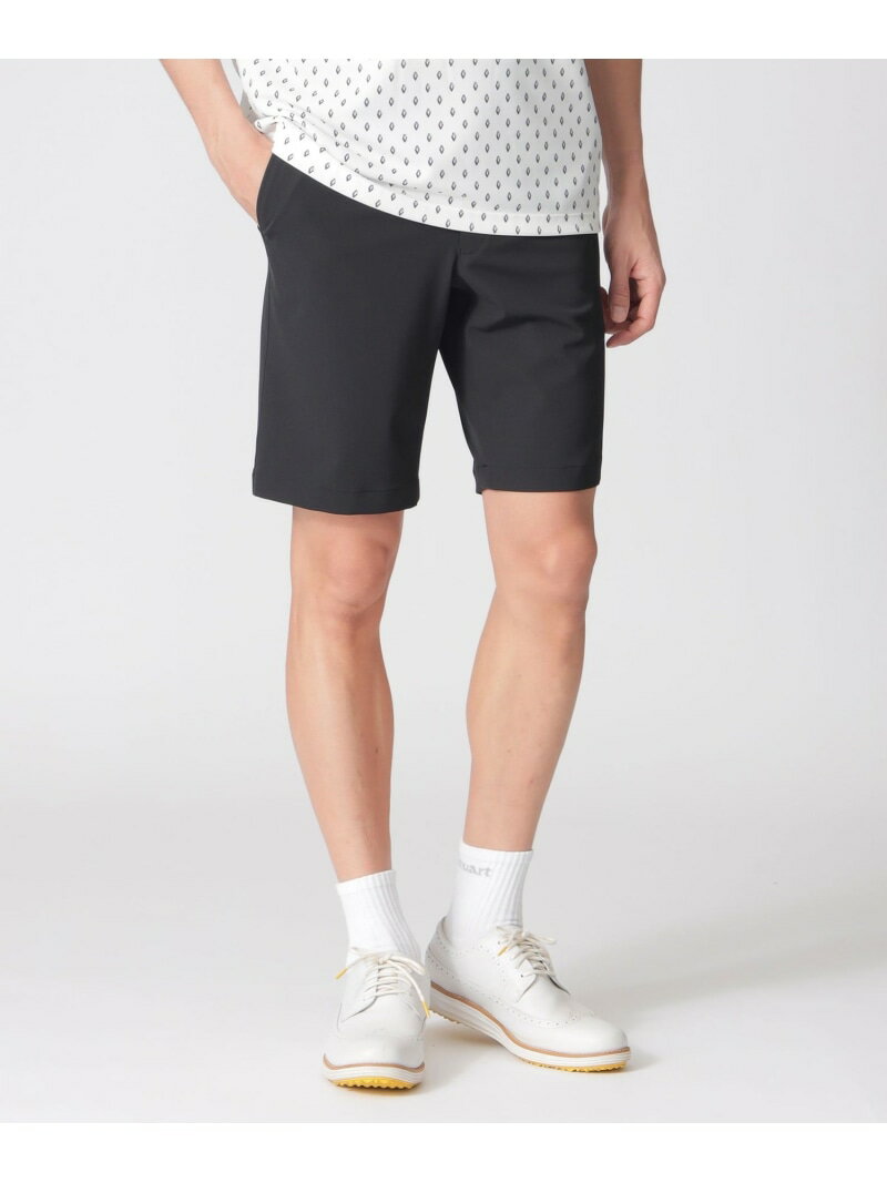 Rakuten - 【GOLF Men's】ストレッチスムースゴルフショートトラウザーズ Paul Stuart ポール・スチュアート パンツ スラックス・ドレスパンツ ホワイト ブラック【送料無料】[Rakuten Fashion]