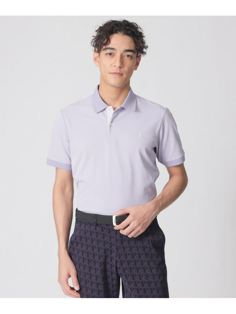 Rakuten - 【GOLF Men's】PSアイコニックロゴ半袖ポロシャツ Paul Stuart ポール・スチュアート トップス ポロシャツ ネイビー ブラック レッド ブルー グレー パープル カーキグリーン ホワイト【送料無料】[Rakuten Fashion]