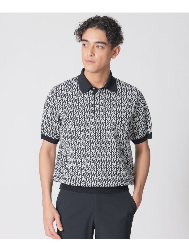 Rakuten - 【GOLF Men's】PSジャガードニットポロ Paul Stuart ポール・スチュアート トップス ニット グレー ネイビー【送料無料】[Rakuten Fashion]