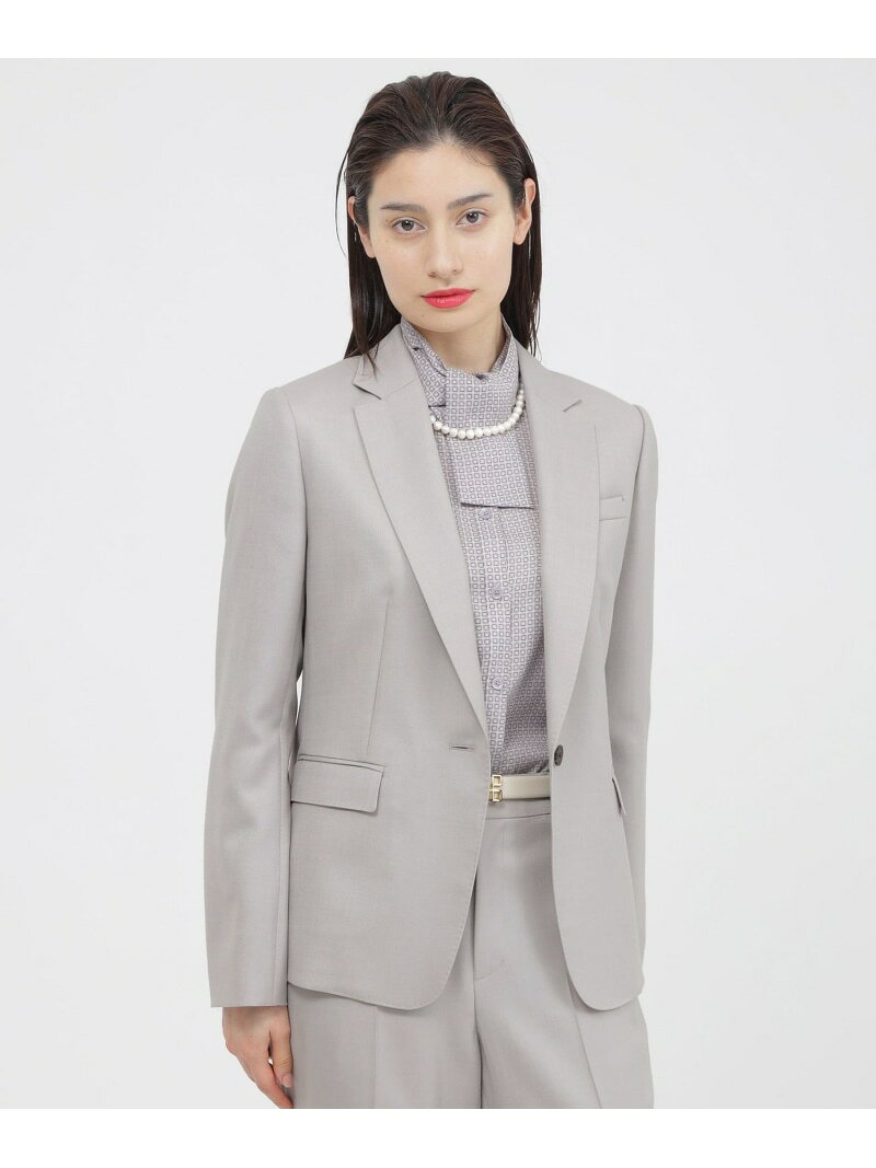 Wool - 【WEB・一部店舗限定/防しわ性】ライトダブルウールIV ジャケット Paul Stuart ポール・スチュアート ジャケット・アウター テーラードジャケット・ブレザー グリーン ネイビー グレー【送料無料】[Rakuten Fashion]