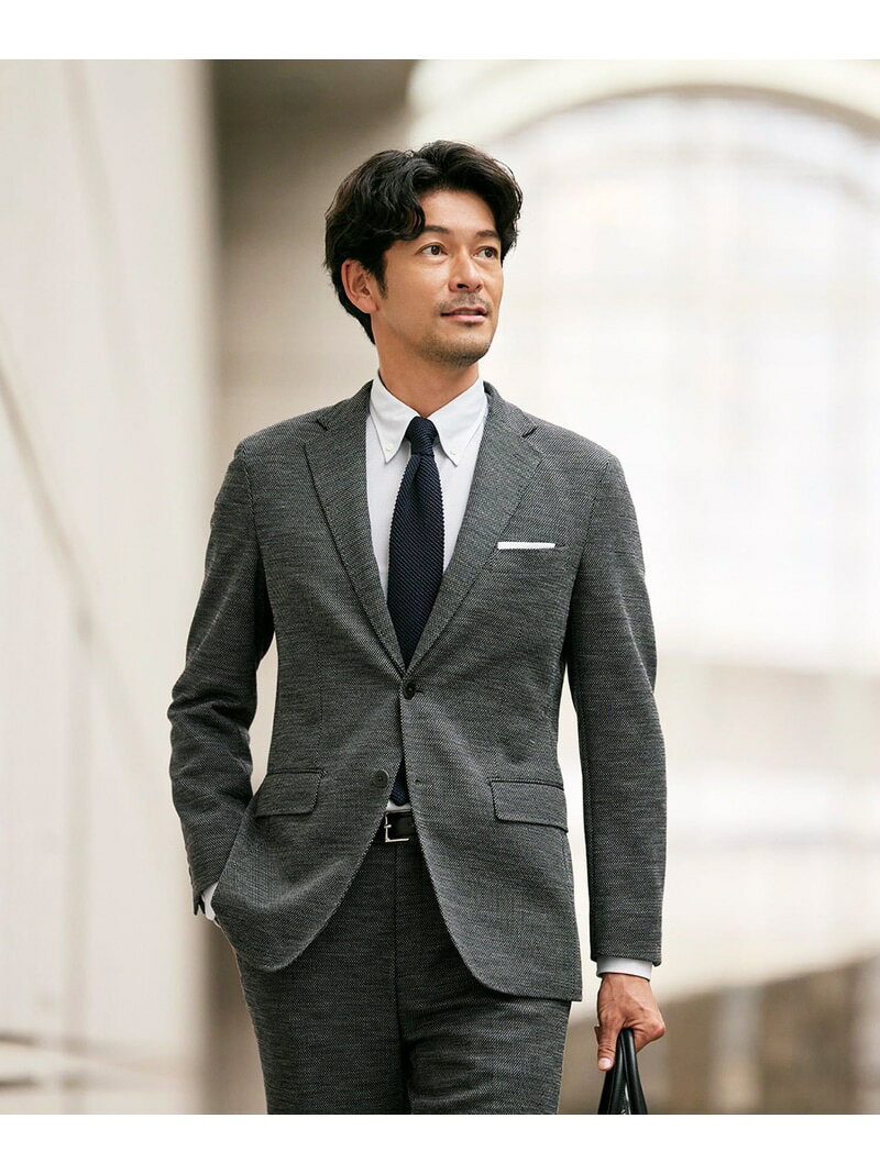 Rakuten - 【Nikkei magazine掲載】【STUART'S TRAVELER】ハイスペックバーズアイジャケット Paul Stuart ポール・スチュアート ジャケット・アウター テーラードジャケット・ブレザー ネイビー グレー ベージュ【送料無料】[Rakuten Fashion]