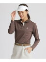【SALE/74%OFF】【GOLF】カミフアイコニックロゴジャカードロングスリーブポロシャツ Paul Stuart ポール・スチュアート トップス ポロシャ...