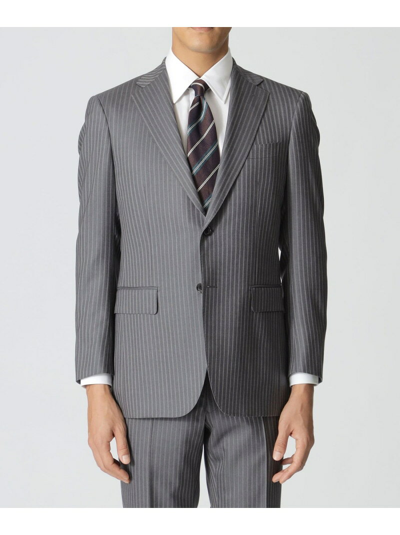 【SALE／58%OFF】「EASTGATE MODEL」 ライトグレーストライプ柄スーツ Paul Stuart ポール・スチュアート スーツ・フォーマル セットアップスーツ グレー【RBA_E】【送料無料】[Rakuten Fashion]