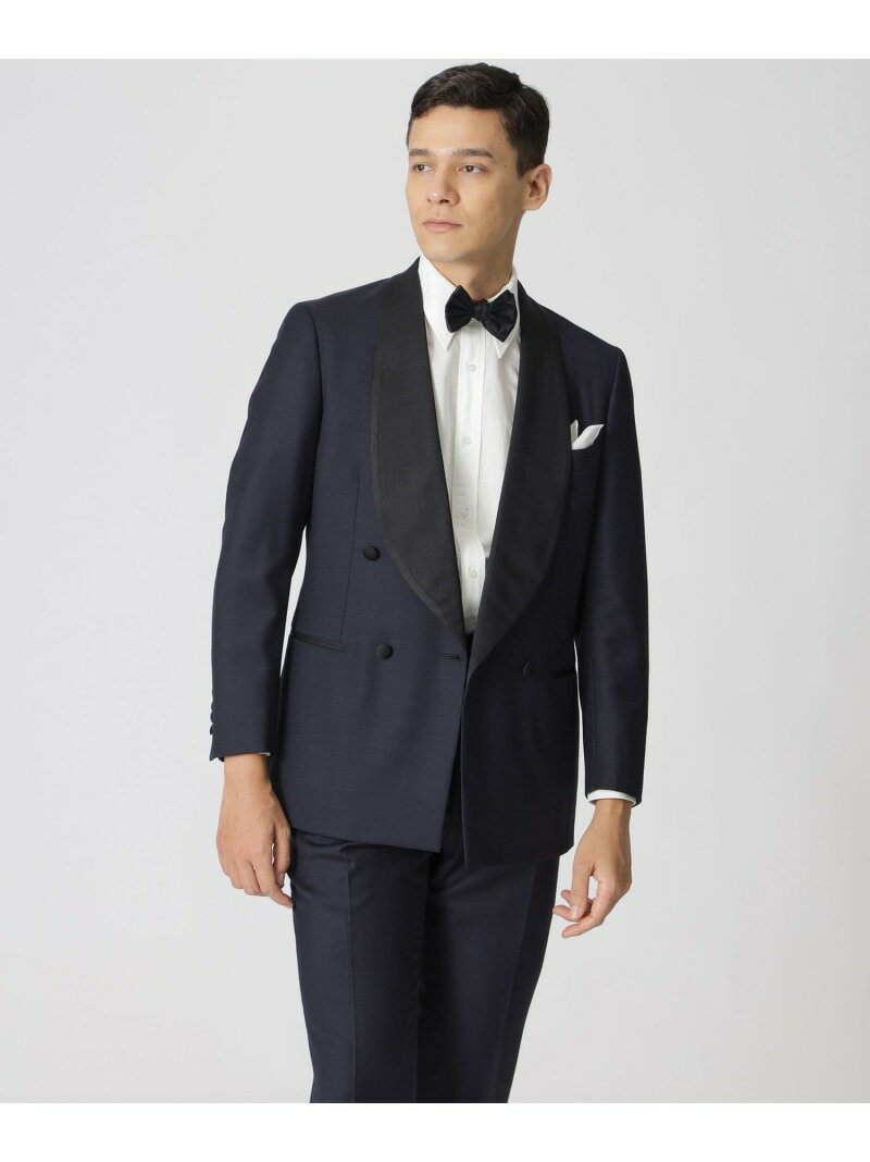 【数量限定】【COLLECTION LINE】ウールギャバジンタッサーW4Bショールカラースーツ Paul Stuart ポール・スチュアート スーツ・フォーマ...