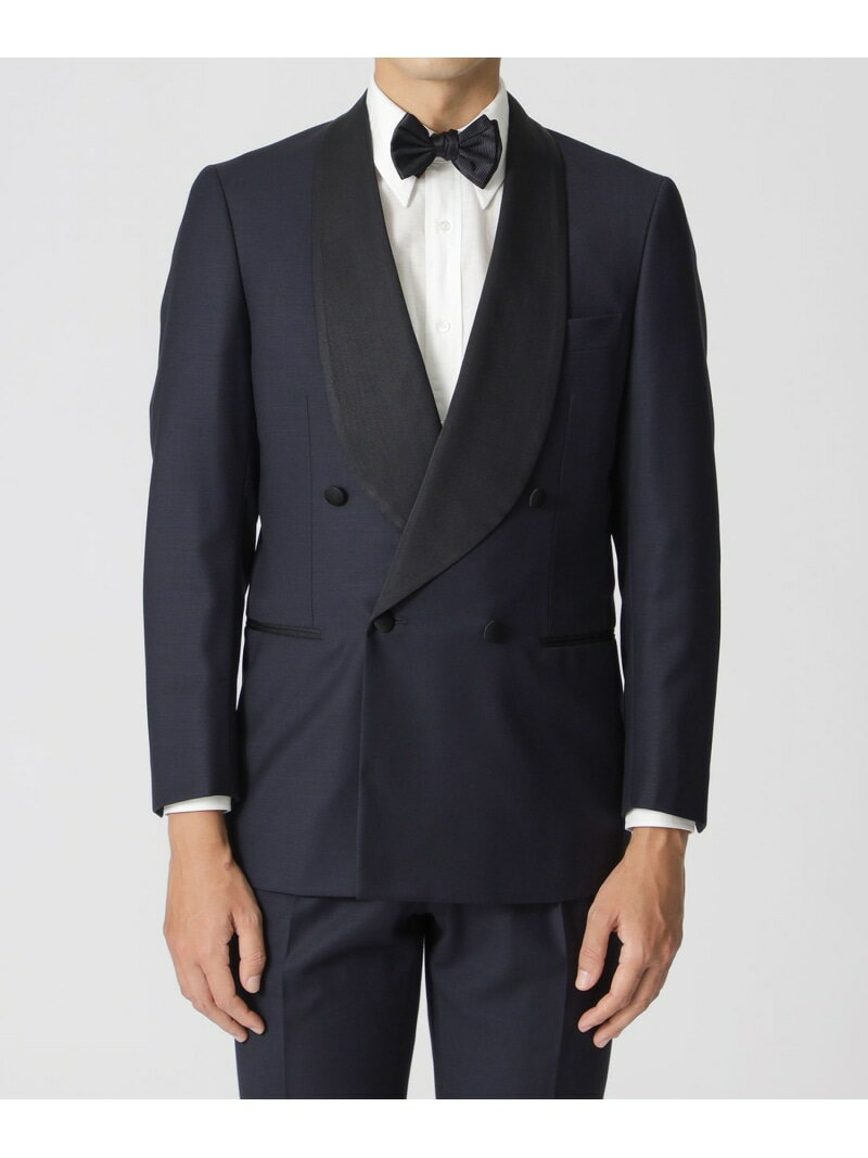 【数量限定】【COLLECTION LINE】ウールギャバジンタッサーW4Bショールカラースーツ Paul Stuart ポール・スチュアート スーツ・フォーマル セットアップスーツ ネイビー【送料無料】[Rakuten Fashion]