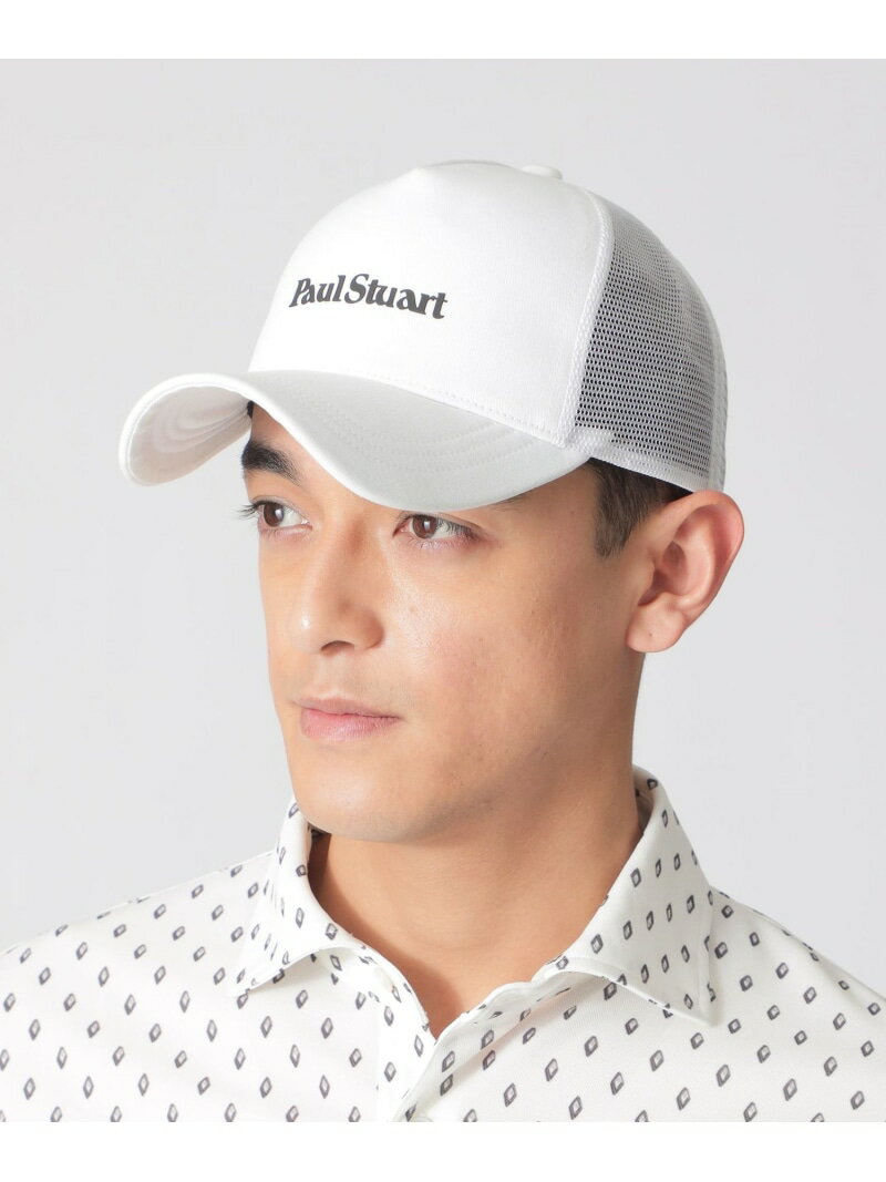 Rakuten - 【GOLF Unisex】PSロゴメッシュキャップ Paul Stuart ポール・スチュアート 帽子 キャップ ホワイト ブラック カーキグリーン【送料無料】[Rakuten Fashion]