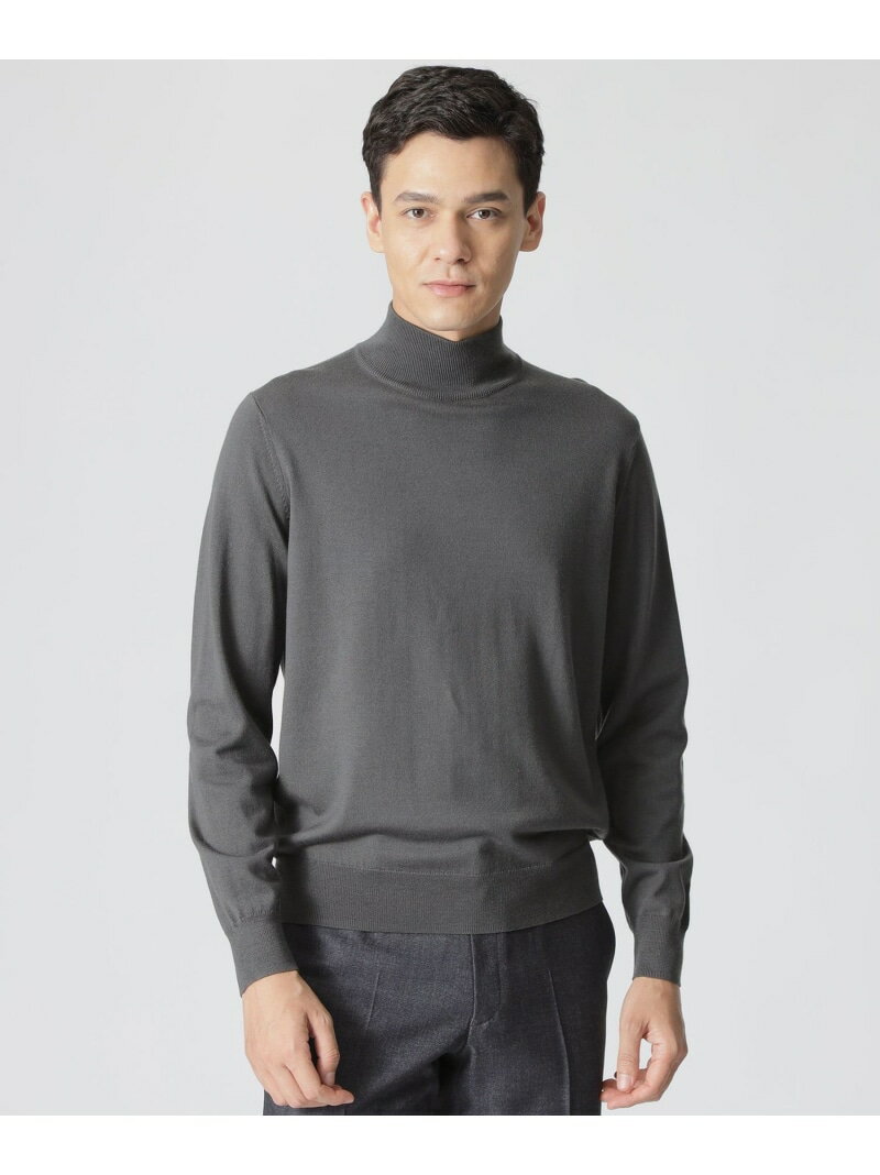 【SALE／28%OFF】ウォッシャブルファインウールハイネックセーター Paul Stuart ポール・スチュアート トップス ニット ブルー グレー ベージュ パープル ブラック ネイビー カーキグリーン ホワイト【RBA_E】【送料無料】[Rakuten Fashion]