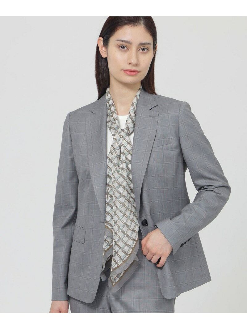 Rakuten - 【Nikkei Magazine掲載】【ウォッシャブル】シルクオクタゴンストール Paul Stuart ポール・スチュアート ファッション雑貨 マフラー・ストール・ネックウォーマー ネイビー ベージュ【送料無料】[Rakuten Fashion]