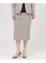 【SALE/27%OFF】【Nikkei magazine掲載】【ウォッシャブル】ウーステッドツイル スカート Paul Stuart ポール・スチュアート ス...