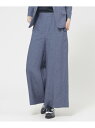 【SALE/37%OFF】【Precious掲載】ピュアリネン ワイドパンツ Paul Stuart ポール・スチュアート パンツ スラックス・ドレスパンツ ブ...
