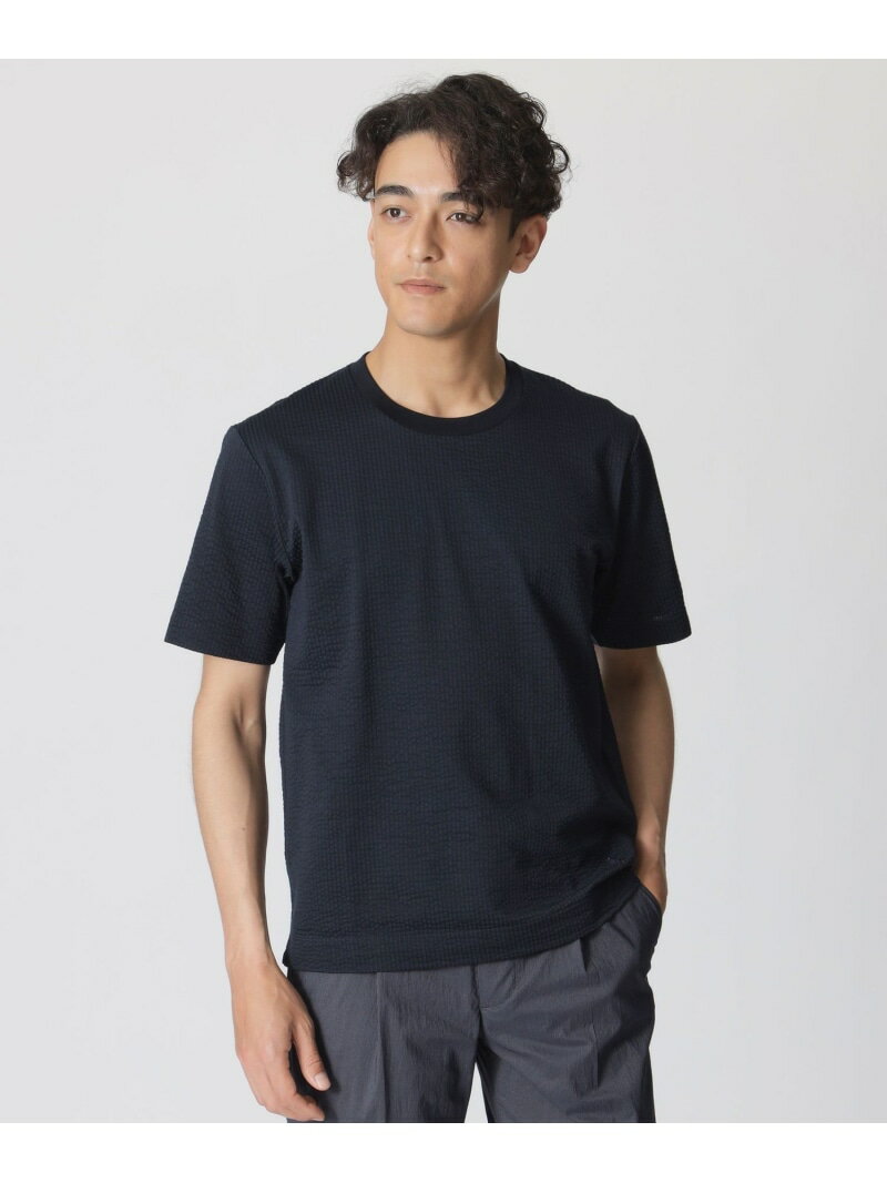 Rakuten - 【WEB・一部店舗限定】ストライプサッカージャージー半袖Tシャツ Paul Stuart ポール・スチュアート トップス カットソー・Tシャツ ホワイト ネイビー【送料無料】[Rakuten Fashion]