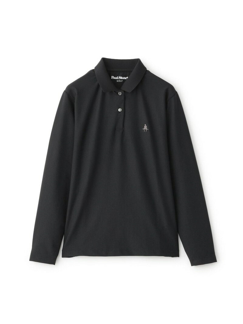 【SALE／40%OFF】【GOLF Women's】アイコニックロゴ・ジャガードポロ Paul Stuart ポール・スチュアート トップス ポロシャツ ブラック ホワイト【RBA_E】【送料無料】[Rakuten Fashion]