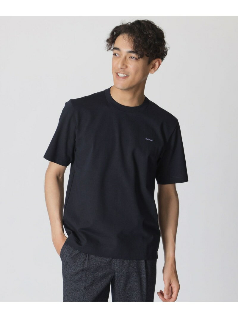 Rakuten - 【抗菌防臭/ウォッシャブル/WEB先行】プラチナポンチ 半袖Tシャツ Paul Stuart ポール・スチュアート トップス カットソー・Tシャツ ネイビー ホワイト ベージュ グリーン【送料無料】[Rakuten Fashion]