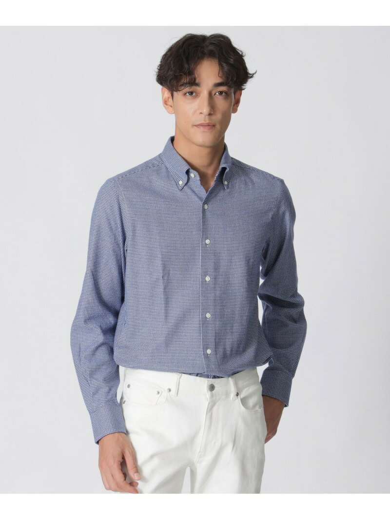 Rakuten - 【SALE／28%OFF】ブラッシュド千鳥シャツ Paul Stuart ポール・スチュアート トップス シャツ・ブラウス ブルー イエロー レッド パープル【RBA_E】【送料無料】[Rakuten Fashion]