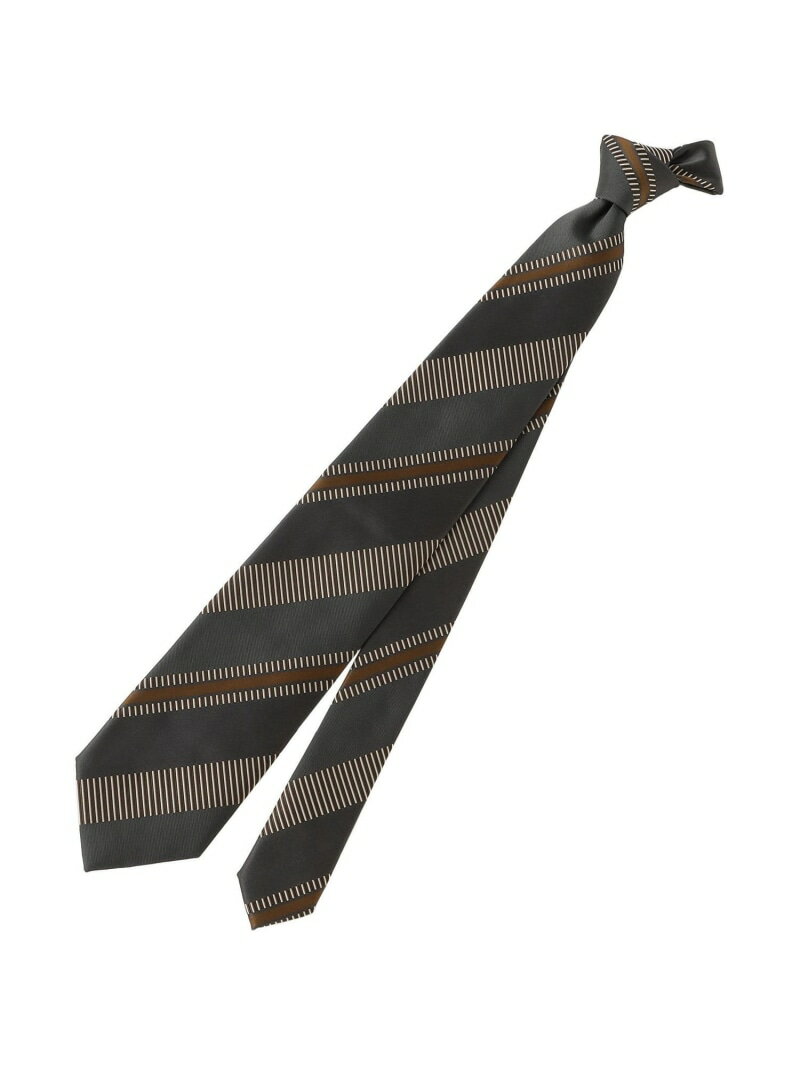 【COLLECTION LINE】ネクタイ/ストライプ柄 Paul Stuart ポール・スチュアート スーツ・フォーマル ネクタイ・蝶ネクタイ グレー ベージュ【送料無料】[Rakuten Fashion]