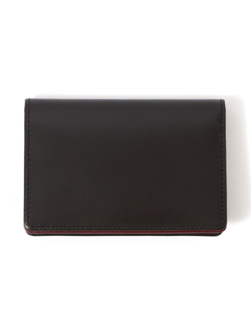 インサイドカラーカーフスキン/名刺入れ Paul Stuart ポール・スチュアート 財布・ポーチ・ケース その他の財布・ポーチ・ケース ブラック【送料無料】[Rakuten Fashion]